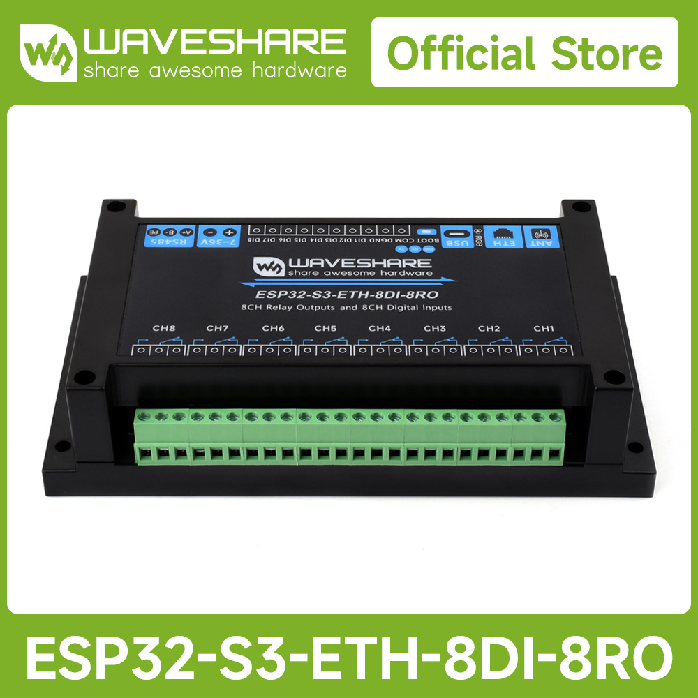 Waveshare Industrial 8-Channel - Smart Home Esp32 recension och pris