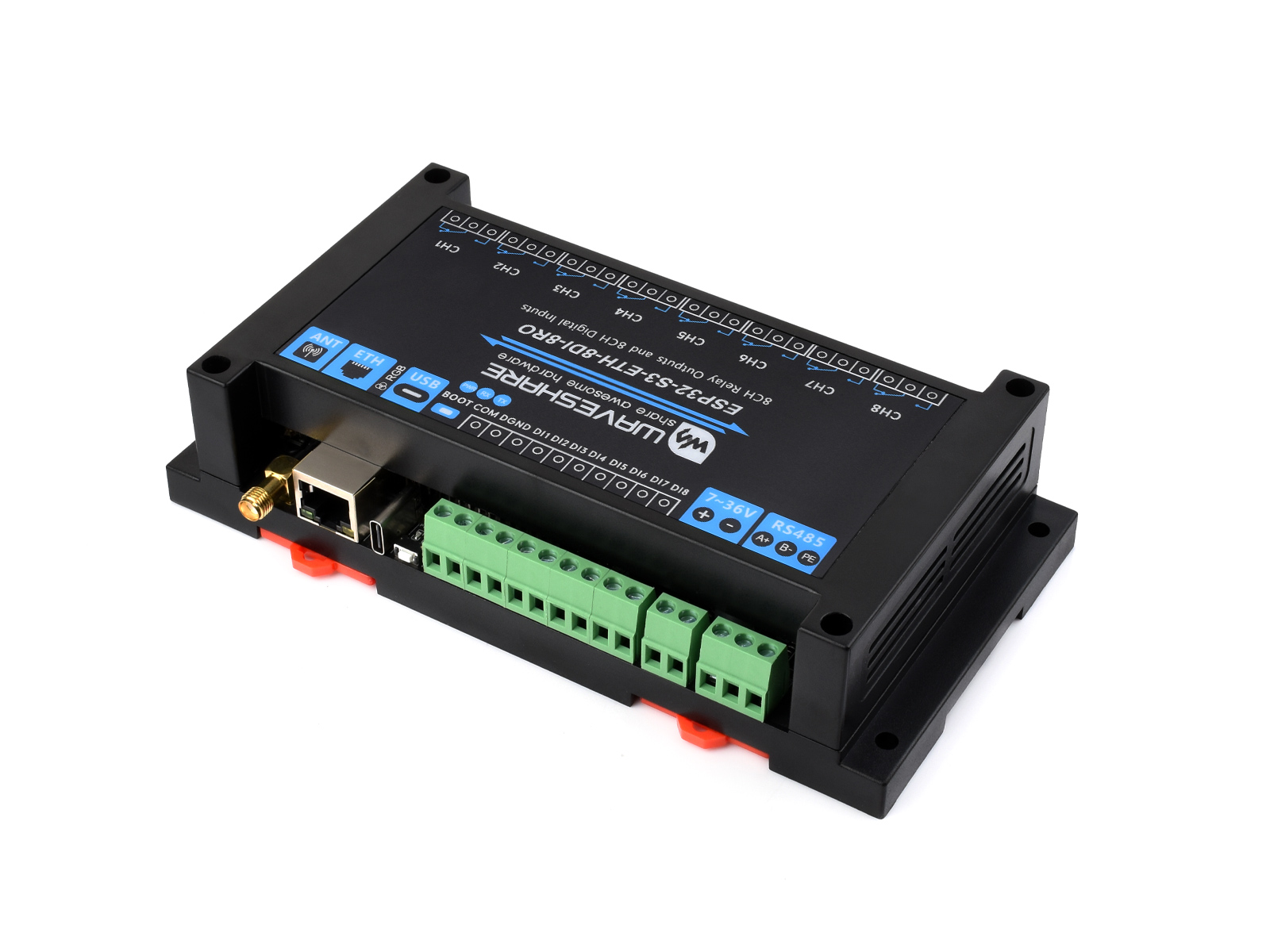 Waveshare Industrial 8-Channel - Smart Home Esp32 recension och pris