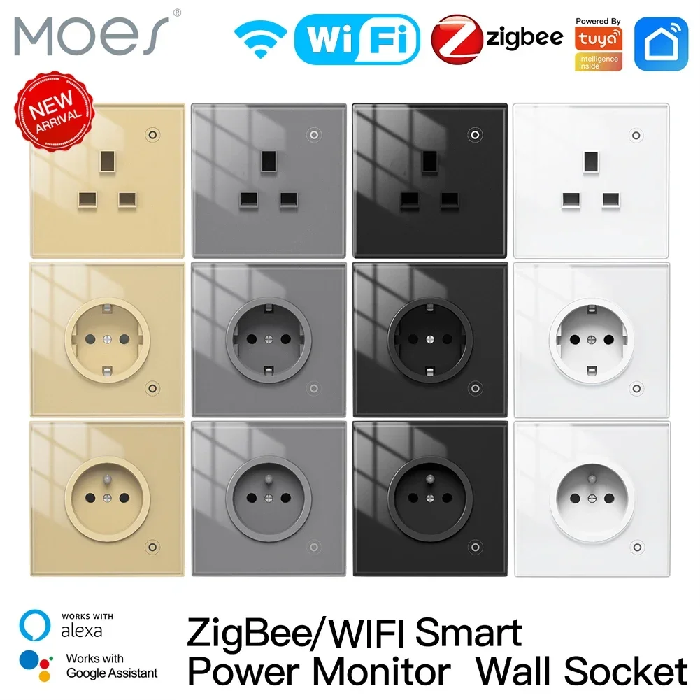 Moes ZigBee Wall Socket WIFI S - Smart Home Energy Monitor recension och pris