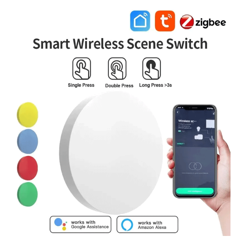 Tuya ZigBee Smart Wireless But - Smart Home Assistant recension och pris