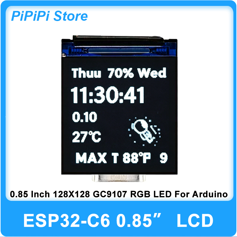 ESP32 C6 0.85 Inch 128X128 IPS - Smart Home Esp32 recension och pris