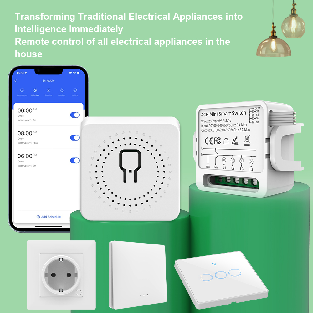 Tuya WiFi Smart Switch 1/2/3/4 - Smart Home Sistem recension och pris