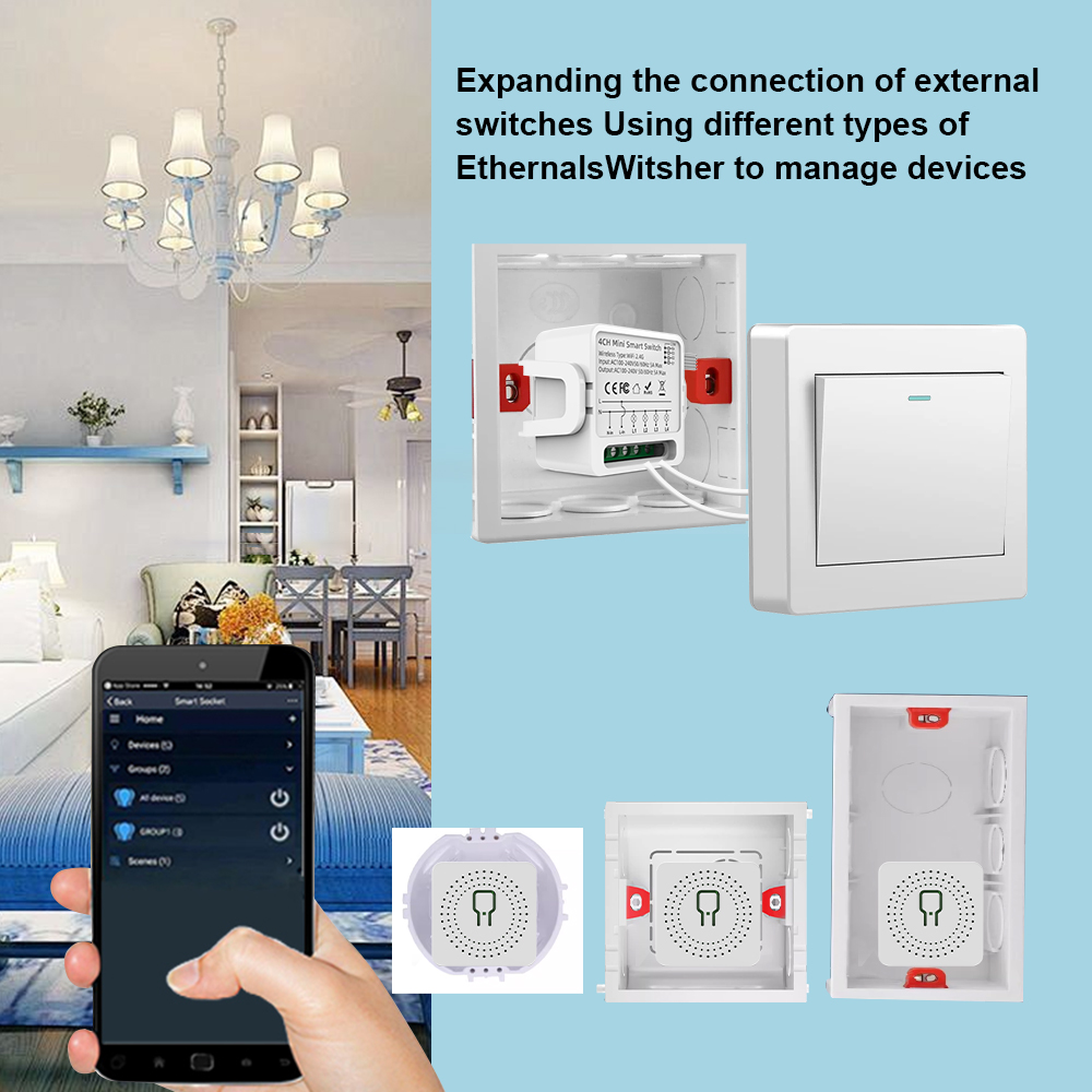Tuya WiFi Smart Switch 1/2/3/4 - Smart Home Sistem recension och pris