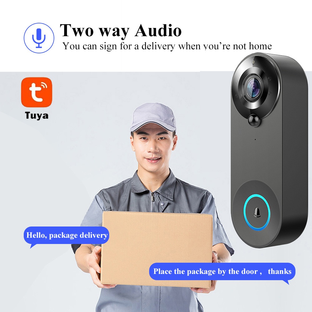 Tuya 1080P Wireless WIFI Doorb - Smart Home Video Doorbell recension och pris