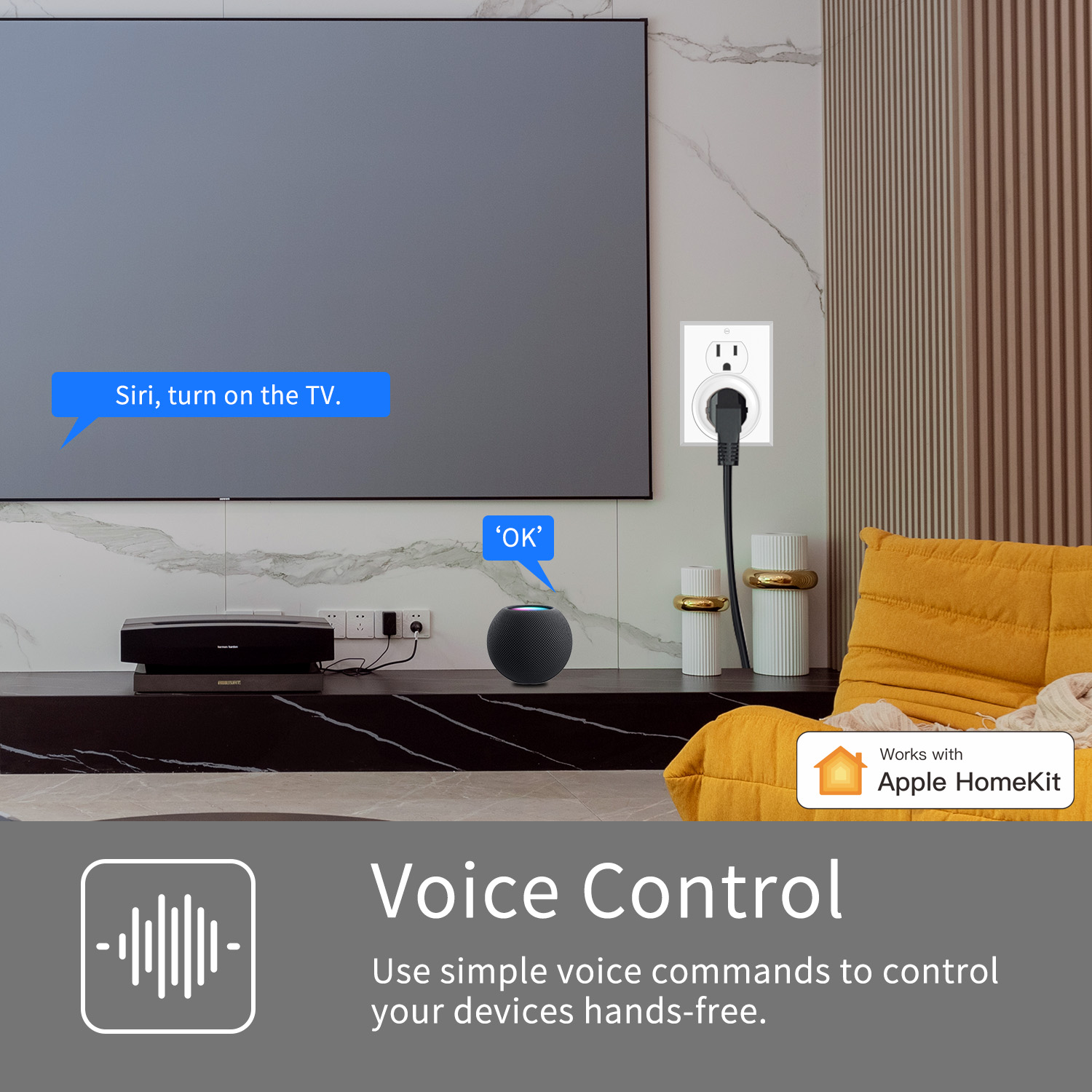HomeKit US Round Smart Plug 10 - Smart Home Elements recension och pris