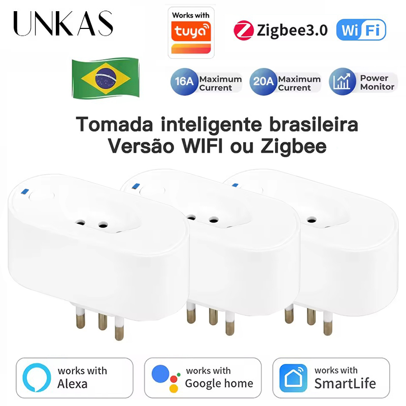 UNKAS Works with Tuya Brazil P - Smart Home Elements recension och pris