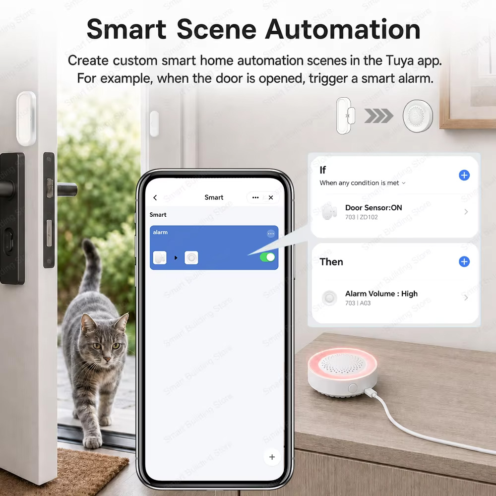 Door Window Sensor Zigbee 3.0  - Smart Home Website recension och pris