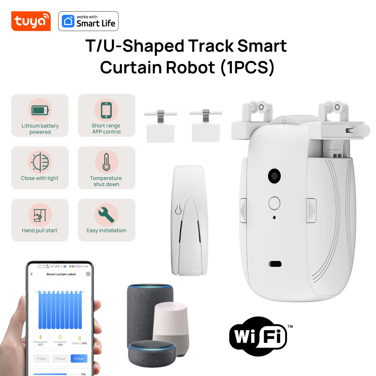 Tuya Smart WiFi Curtain Robot  - Smart Home Market recension och pris
