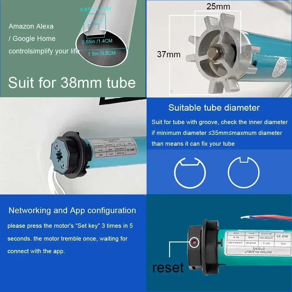 SZMYQ 25mm 2N Tuya Smart Curta - Smart Home Alexa recension och pris