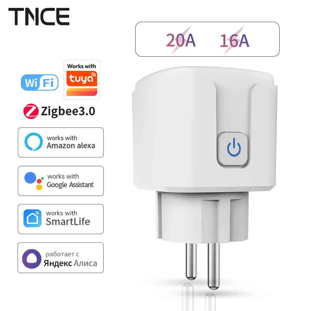 TNCE Tuya WiFi/Zigbee 16A/20A  - Smart Home Elements recension och pris