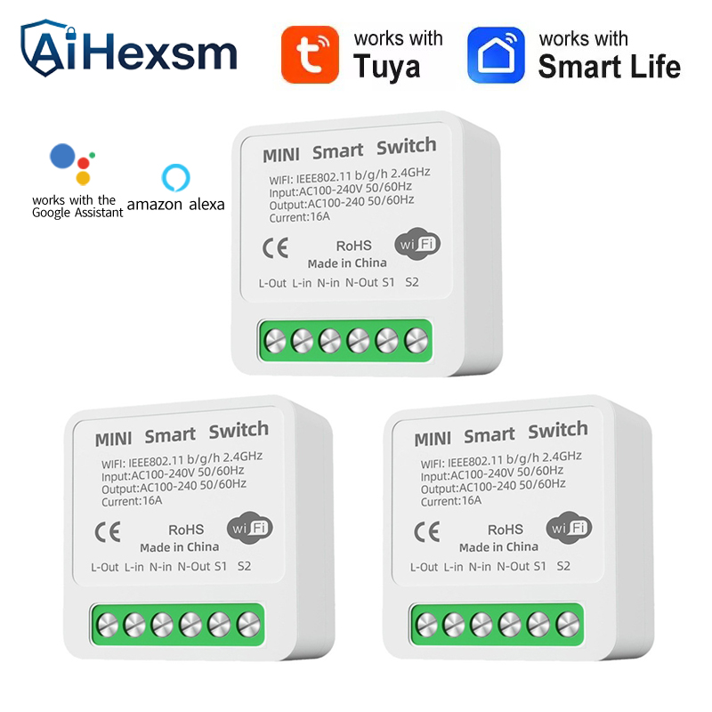 16A Tuya WiFi Smart Switch 2-w - Smart Home Energy Monitor recension och pris