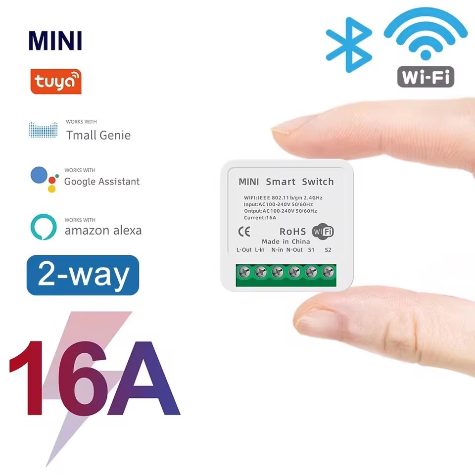 16A Tuya WiFi Smart Switch 2-w - Smart Home Energy Monitor recension och pris