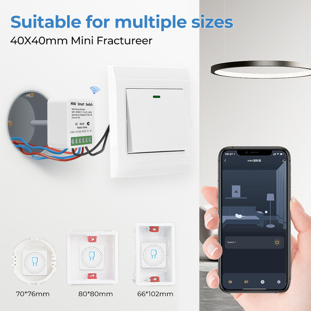16A Tuya WiFi Smart Switch 2-w - Smart Home Energy Monitor recension och pris