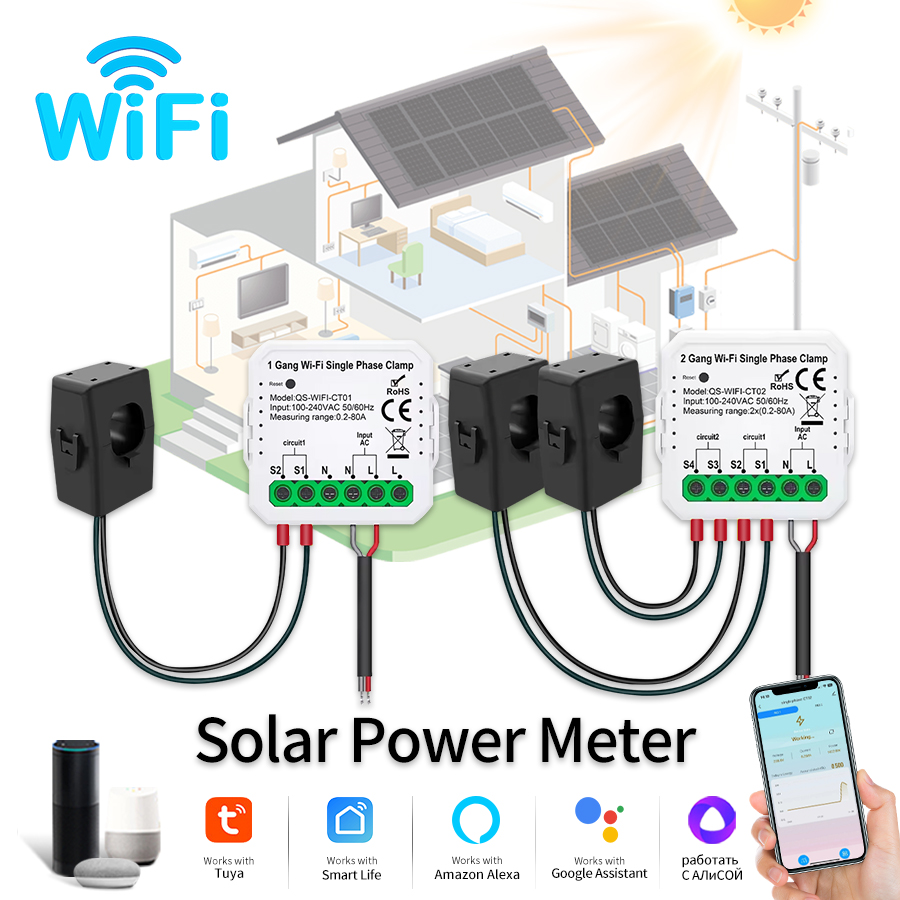 Tuya Smart WiFi Solar Power En - Smart Home Energy Monitor recension och pris