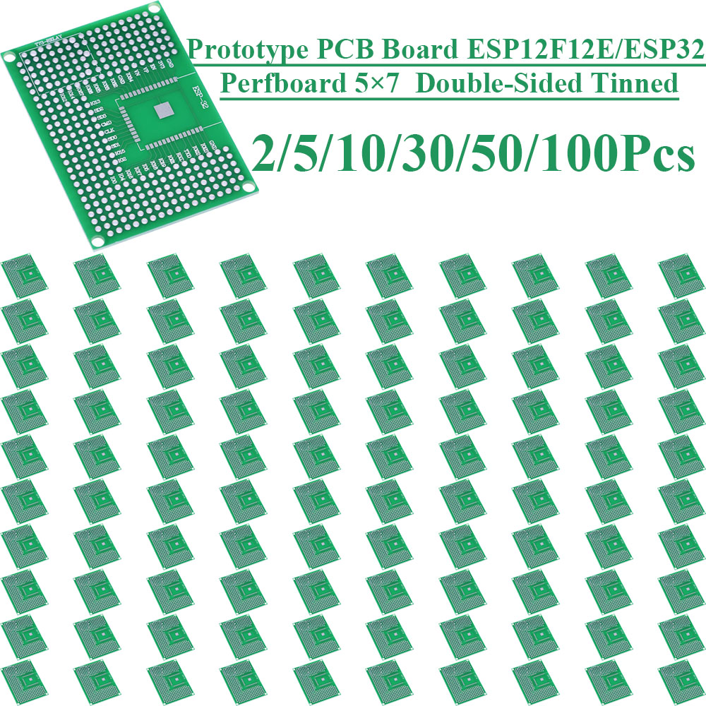 2~100Pcs 5X7 Double Sided Tin  - Smart Home Esp32 recension och pris