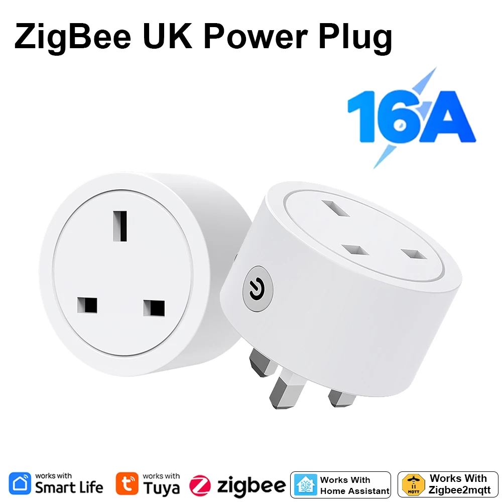 Zigbee Smart Plug 16A UK Socke - Smart Home Energy Monitor recension och pris