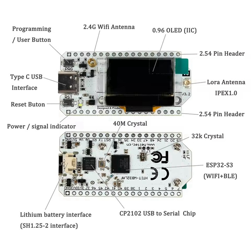 Heltec LoRa32 V3 863-928MHZ ES - Smart Home Esp32 recension och pris