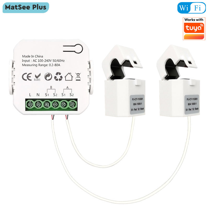Smart WiFi Energy Meter Bidire - Smart Home Energy Monitor recension och pris