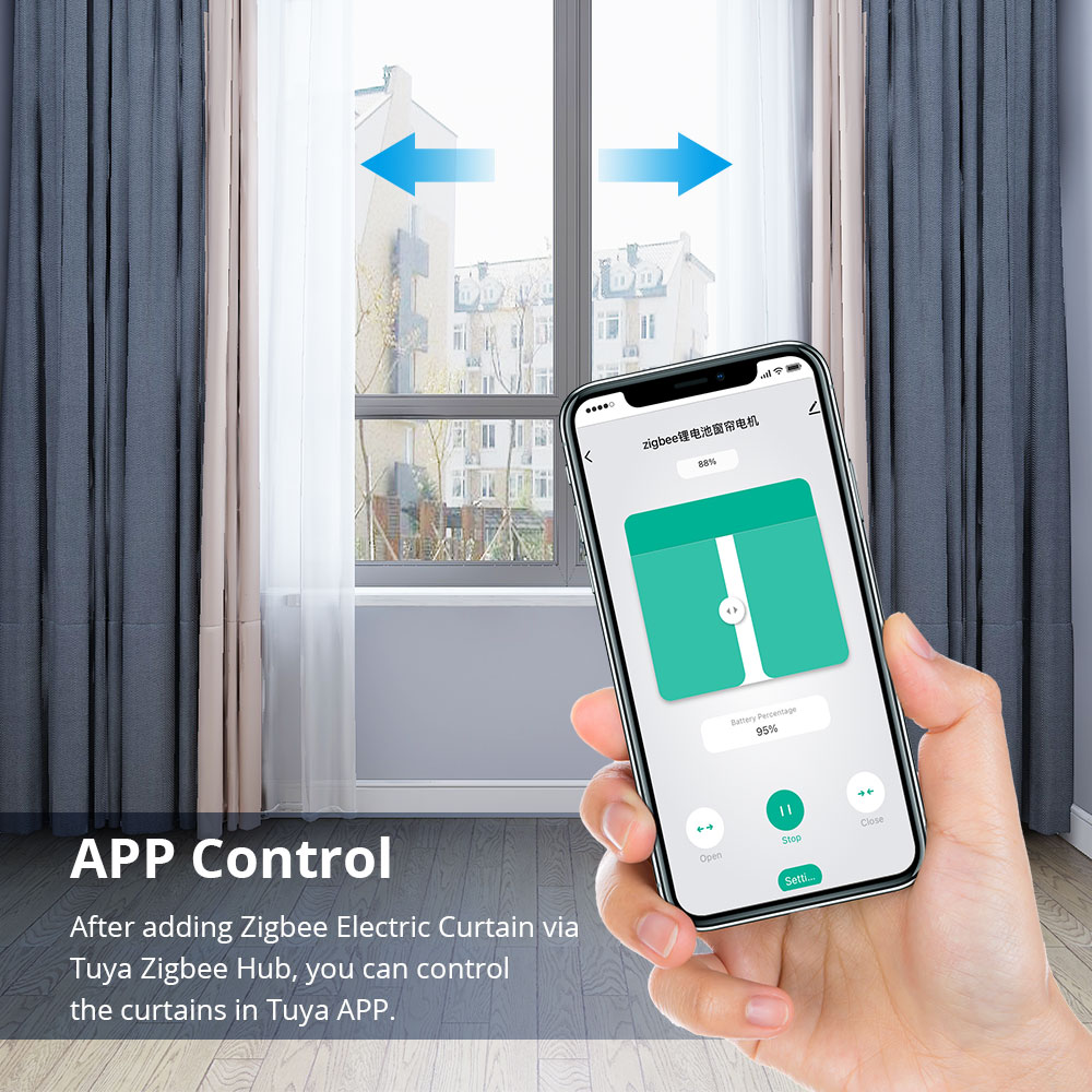 Zemismart Tuya Zigbee Recharge - Curtain Motor recension och pris
