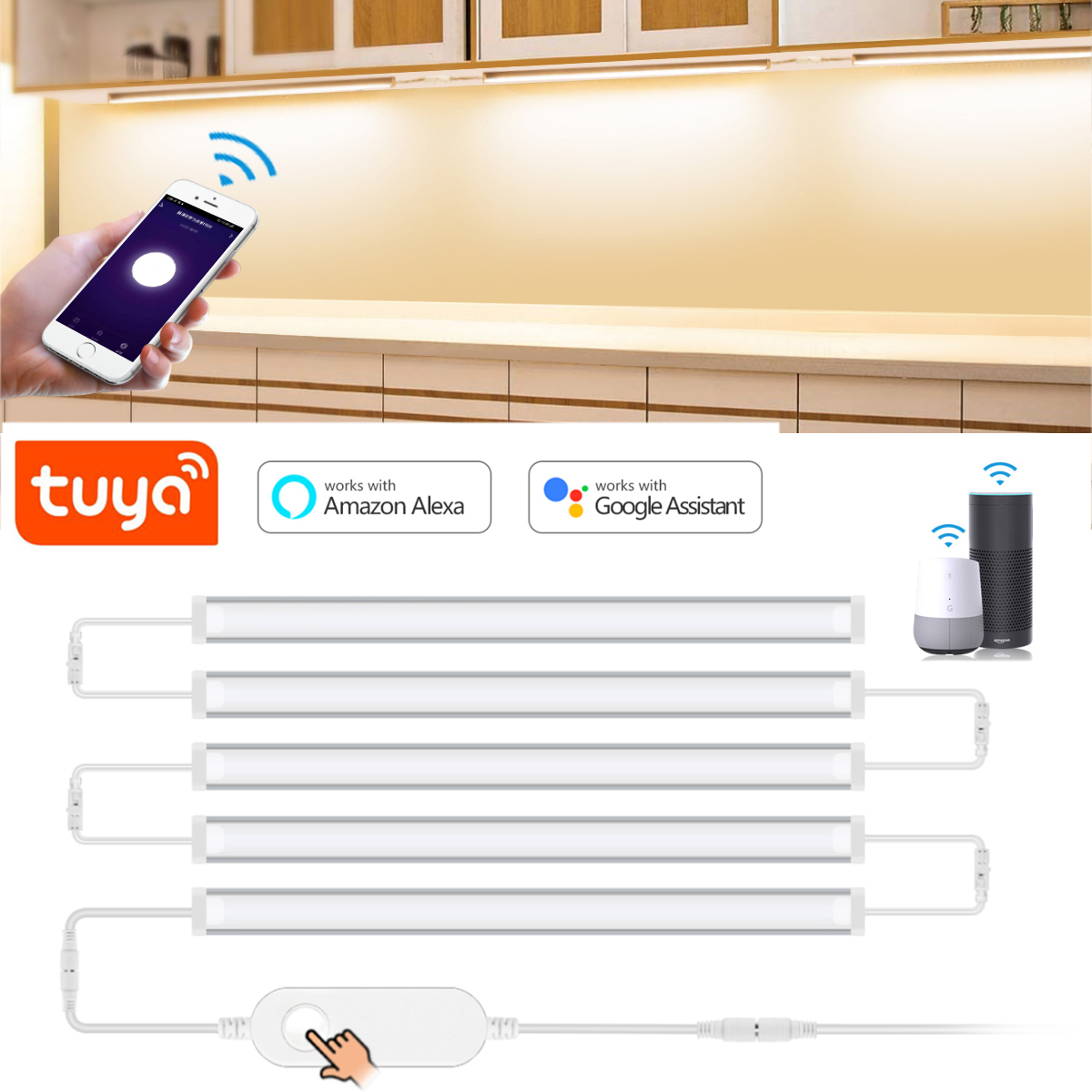 1-5 Pcs Kitchen Tuya Smart LED - Smart Home Kitchen recension och pris