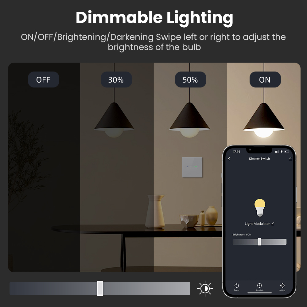 AVATTO WiFi 1/2 Gang Smart Dim - Smart Home Sistem recension och pris