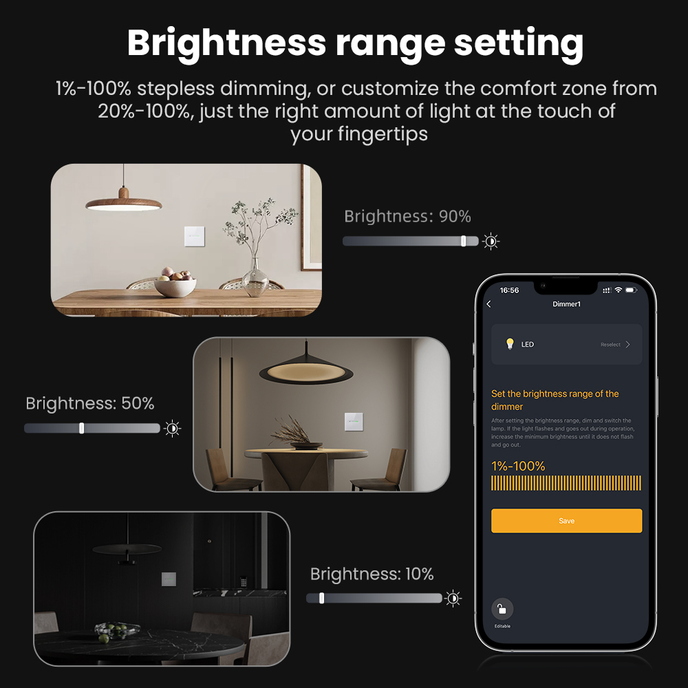 AVATTO WiFi 1/2 Gang Smart Dim - Smart Home Sistem recension och pris