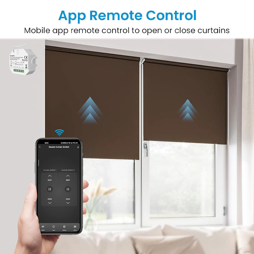 Smart Curtain Switch for Rolle - Curtain Motor recension och pris