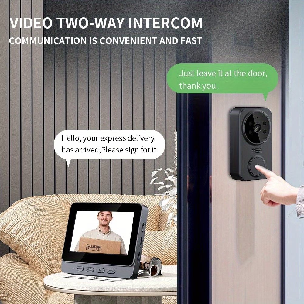 4.3'' IPS Screen 2.4G Wireless - Smart Home Video Doorbell recension och pris
