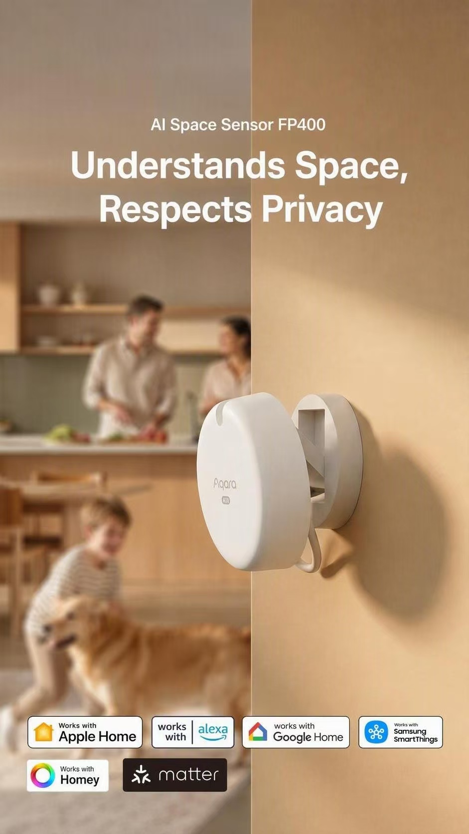 Aqara FP400 AI Millimeter‑Wave - Pir Motion Sensor recension och pris