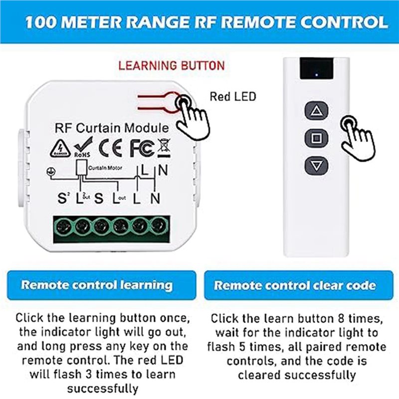 LICE-3X Tuya Wifi Smart Curtai - Curtain Motor recension och pris