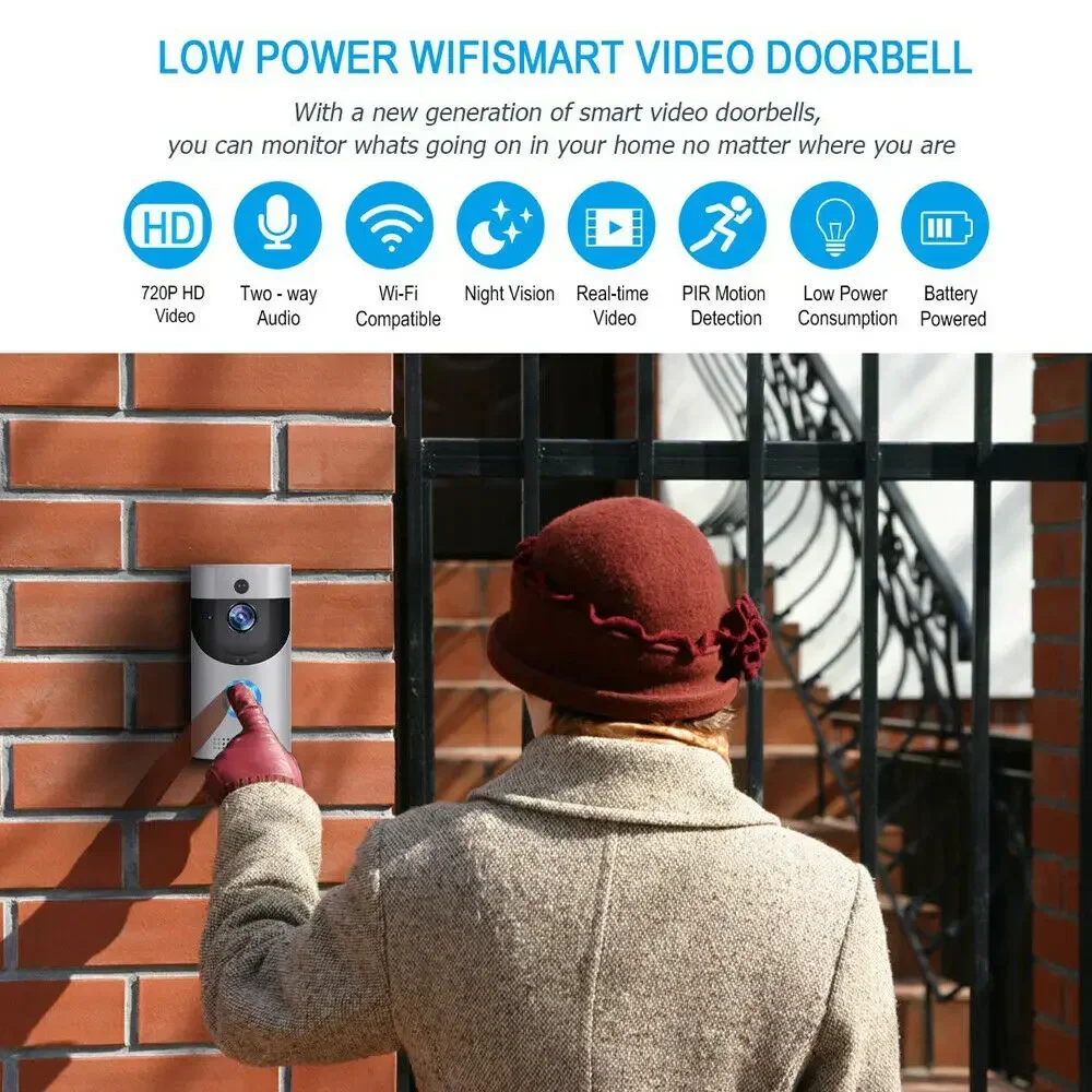 720P HD Smart Home Wireless WI - Smart Home Video Doorbell recension och pris