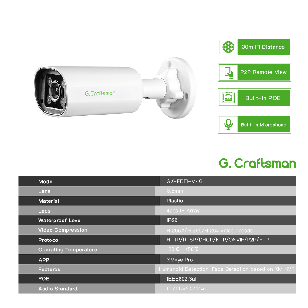C GC PB 4MP POE IP Camera,Buil - Security Ip Camera recension och pris