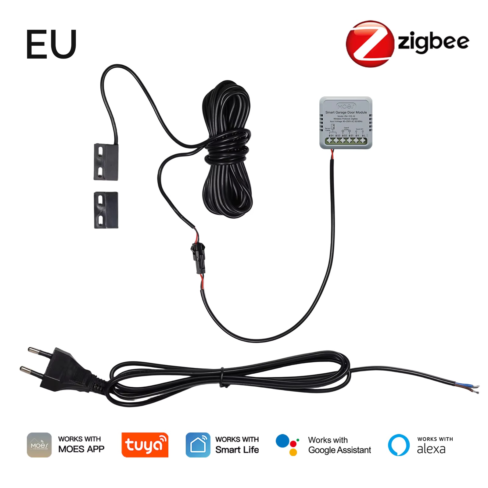 MOES Zigbee Garage Door Contro - Smart Home Assistant recension och pris