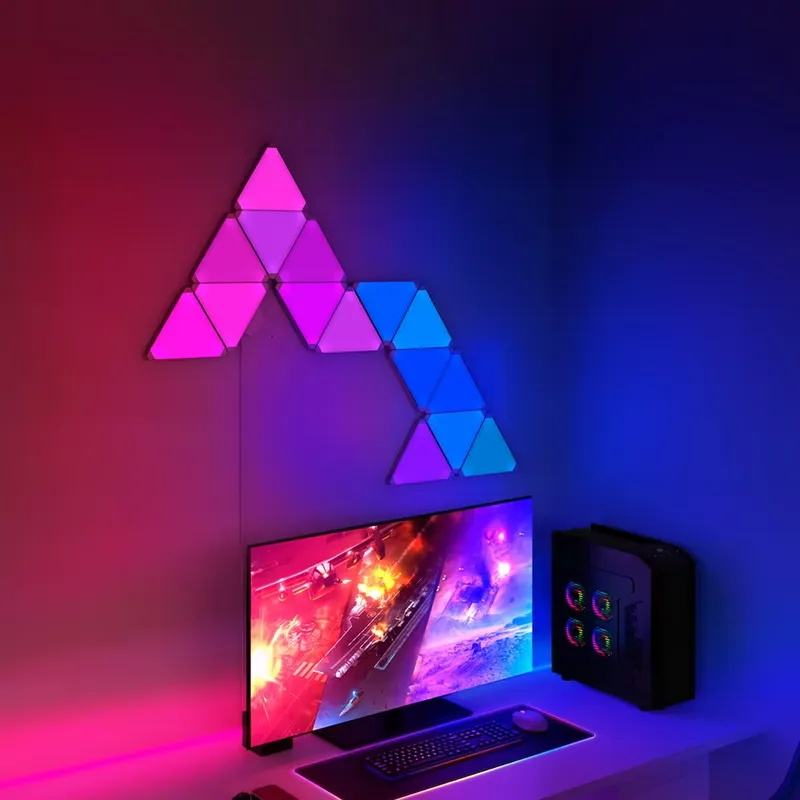 Banqcn Triangle LED Gaming Set - Smart Home Assistant recension och pris