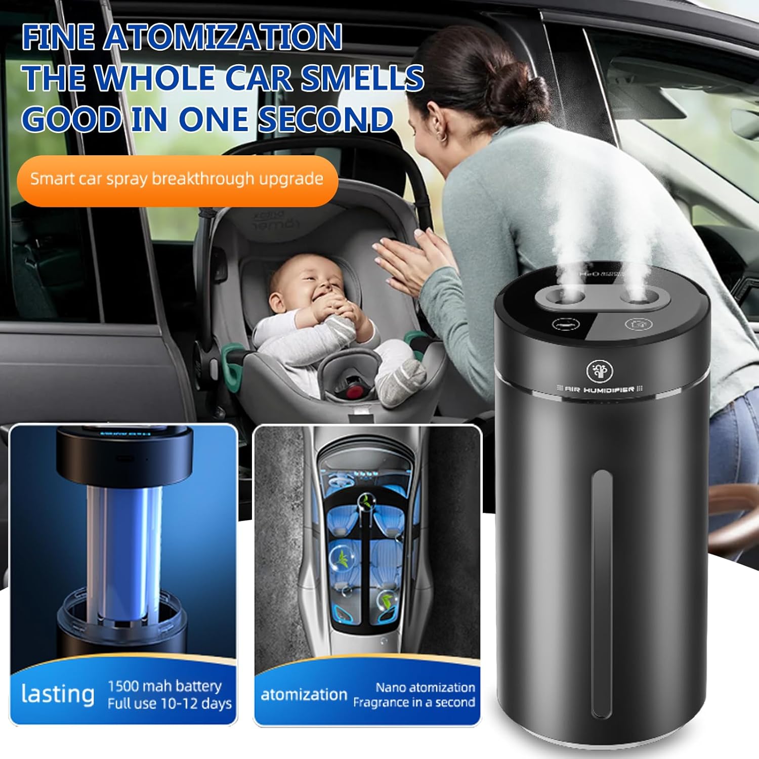 Smart Car Air Freshener,Car Ai - Smart Humidifier recension och pris